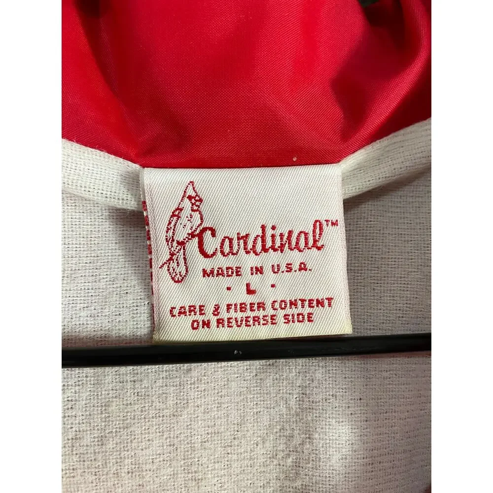 Vintage Cardinal Activewear Lakeland Junction Red‎ Windbreaker Jacket USA Size L